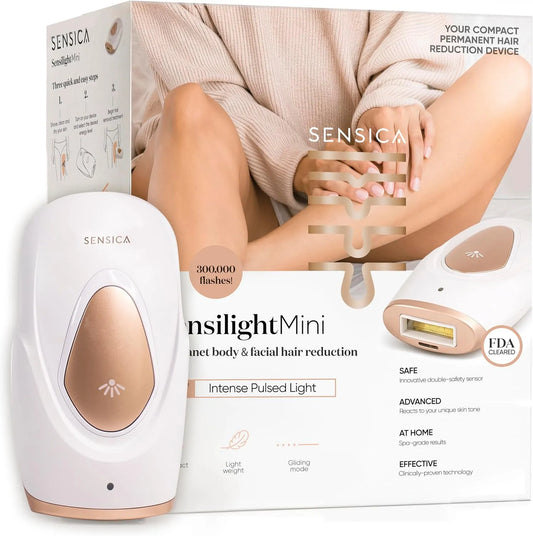 epilatore elettrico da donna, per Casa, Sensica Sensilight MINI Epilatore a Luce Pulsata IPL per Casa