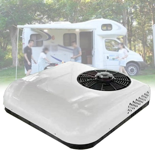 Condizionatore White-12V, 12 V, bianco, climatizzatore, Condizionatore da Tetto per Camper Elettrico per Camion