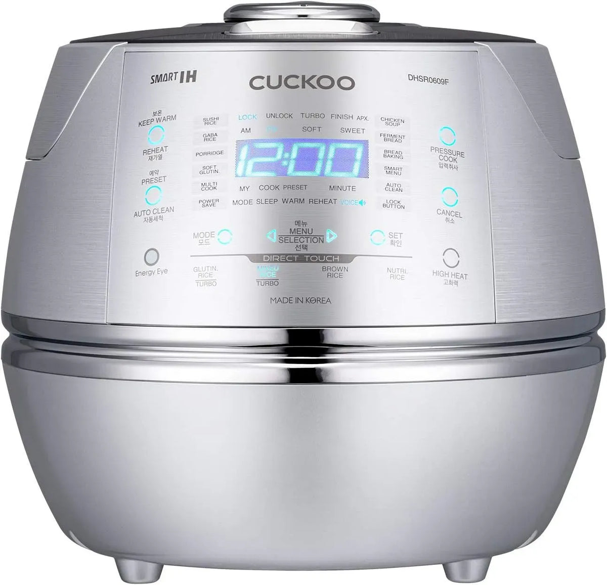 CRP-DHSR0609F cuoci riso argento dotato di display, 1090 W
