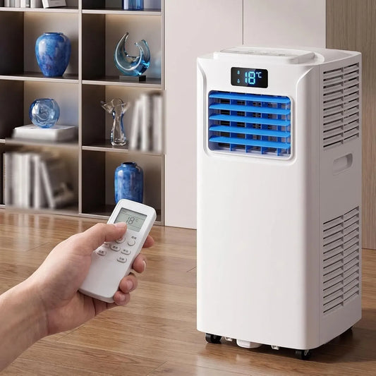 Ventilatore 24h, portatile, timer, display digitale, Climatizzatore Portatile 14000 BTU con Kit Installazione, 7000 BTU, 2 velocità
