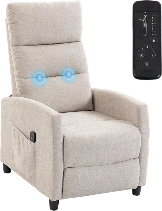 Poltrona relax con massaggio, HOMCOM, Poltrona Massaggiante Reclinabile Manuale 160°