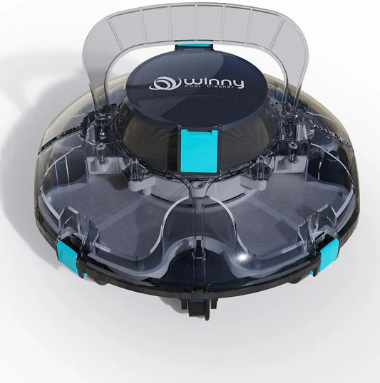 200P POOL CLEANER, Batteria, Robot, robot pulitore per piscina, 60 m, senza fili, nero, per Piscine Fuori Terra 60 m², WINNY POOL