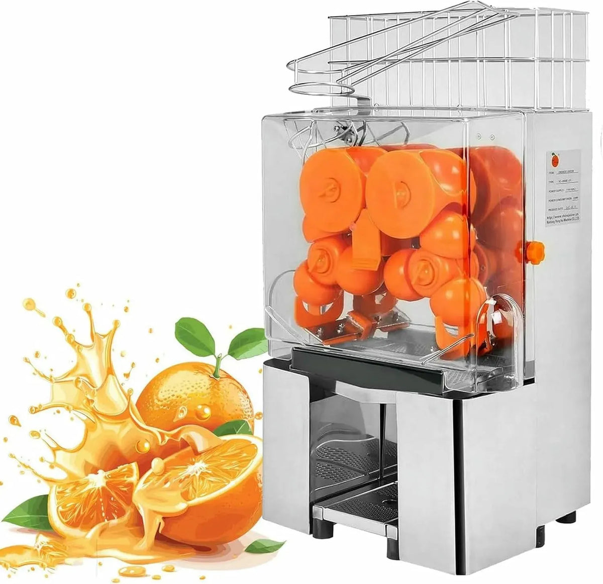 estrattore di succo e spremiagrumi, Filtro, 120 W, professionale, acciaio inox, per Limoni