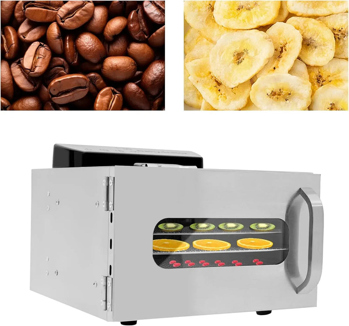 Asciugatrice, 30 a 90 °C, timer, acciaio inox, grande timer da 24 ore