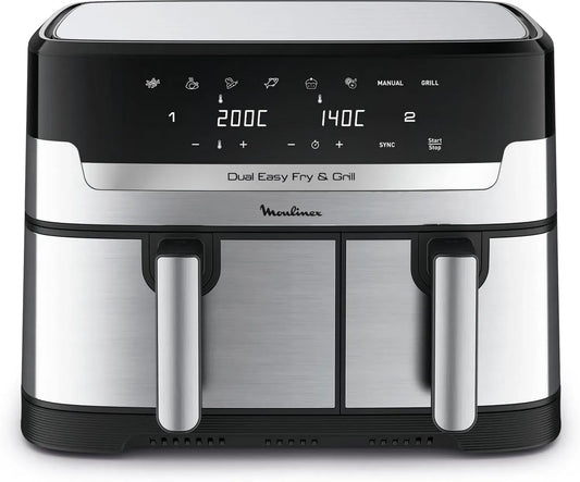 Moulinex Friggitrice ad aria, 8,3 L, grill, Dual Easy Fry & Grill, Capacità 8,3 L
