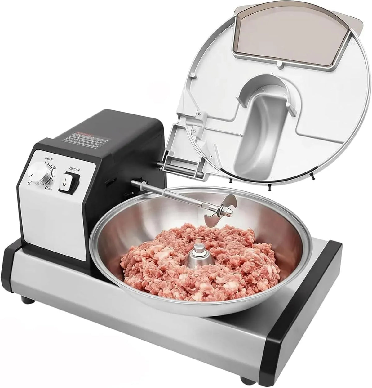 Robot da cucina, 5 L, timer, professionale, ristorazione, acciaio inox, Timer Integrato