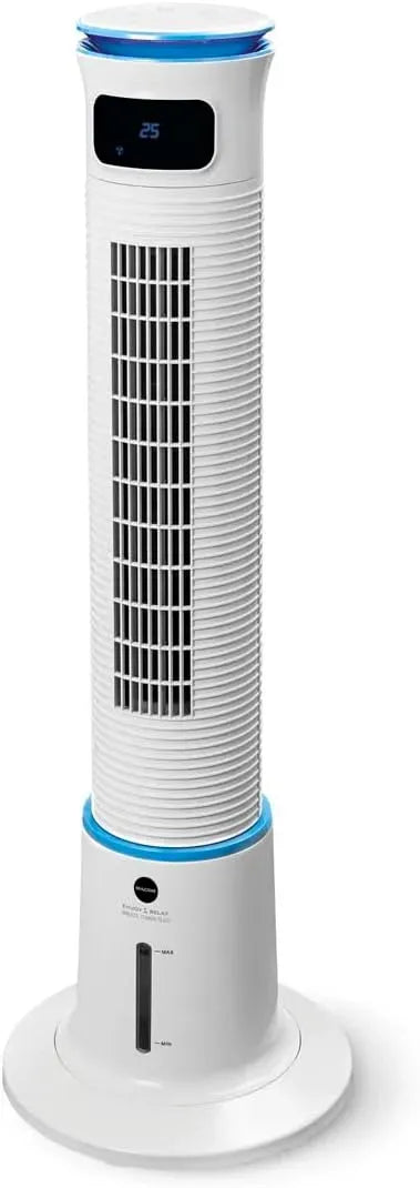 m3/min Oscillante, MACOM, Flusso D'Aria 5,7, Con Telecomando Enjoy & Relax 985 Breeze Tower Plus, Raffrescatore evaporativo, Timer