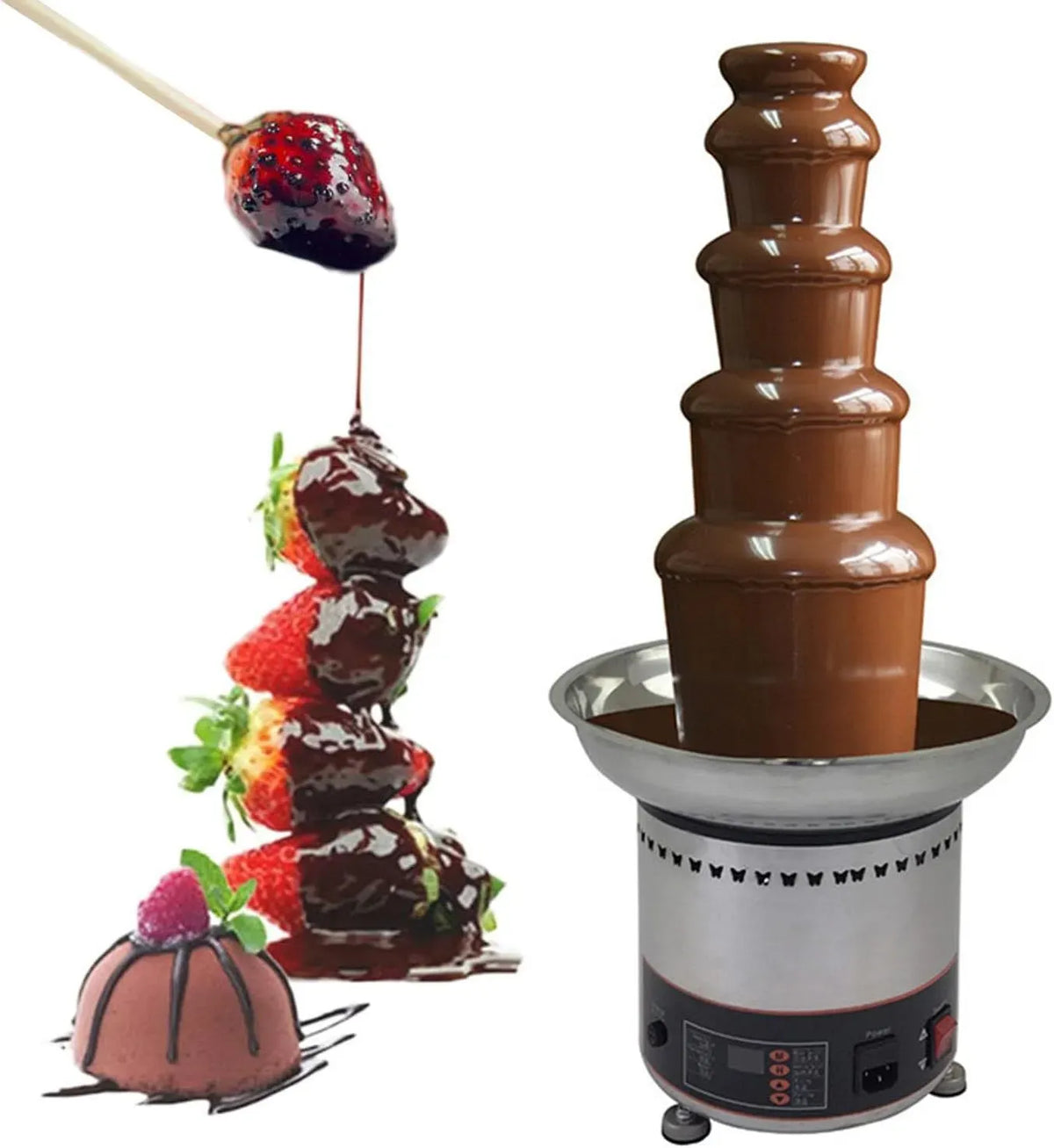 Pentola e padella 5floors, acciaio inox, utensile da cucina, Fontana di Cioccolato